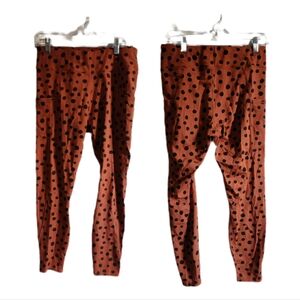 Pact Terracotta Polka Dot Leggings